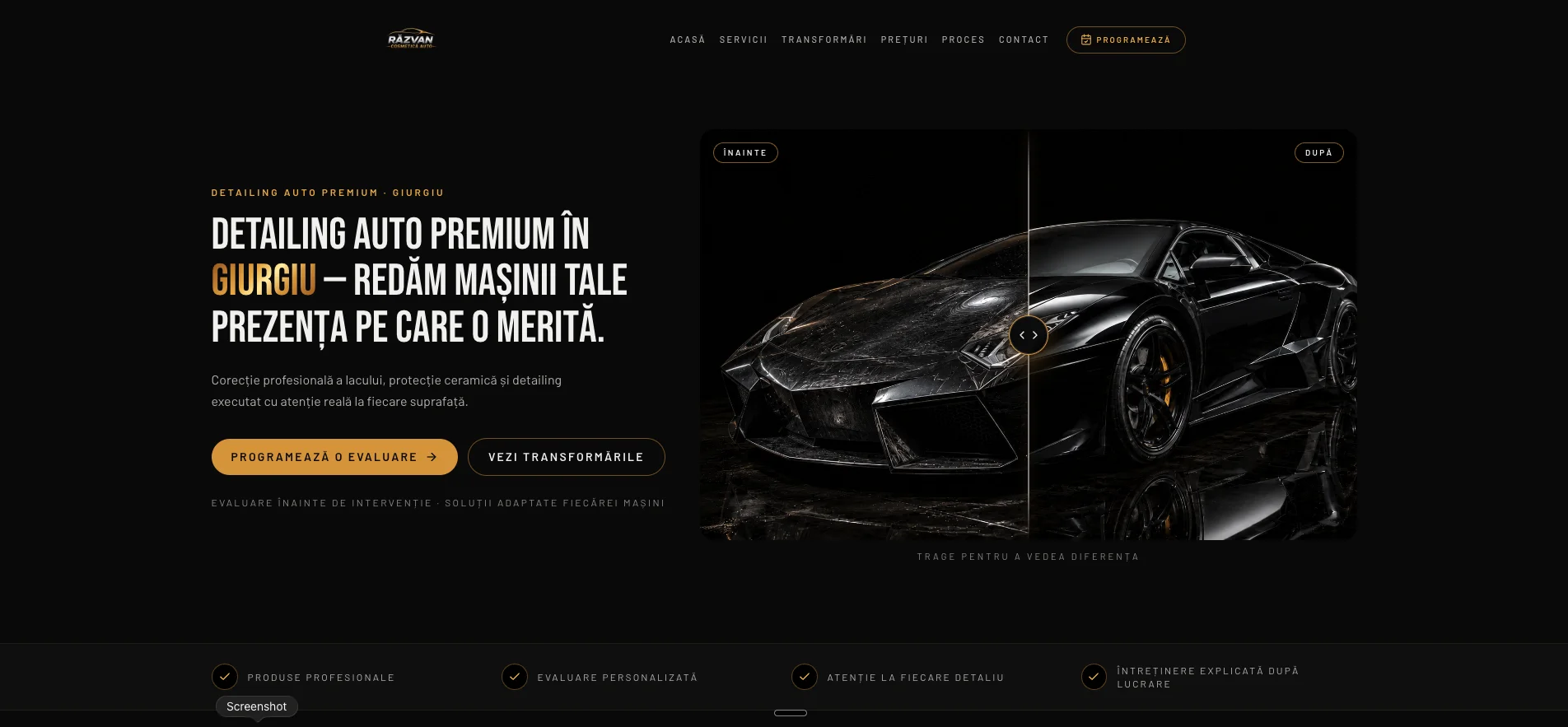 Răzvan Detailing website