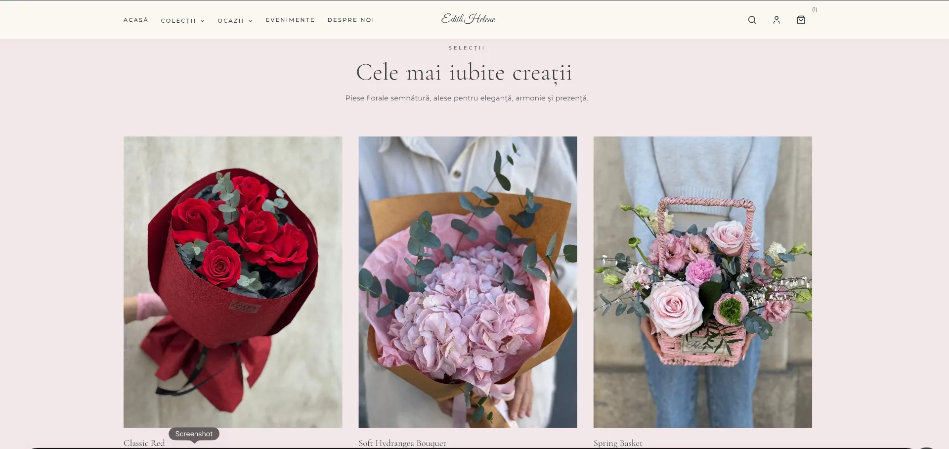Edith Helene Studio website