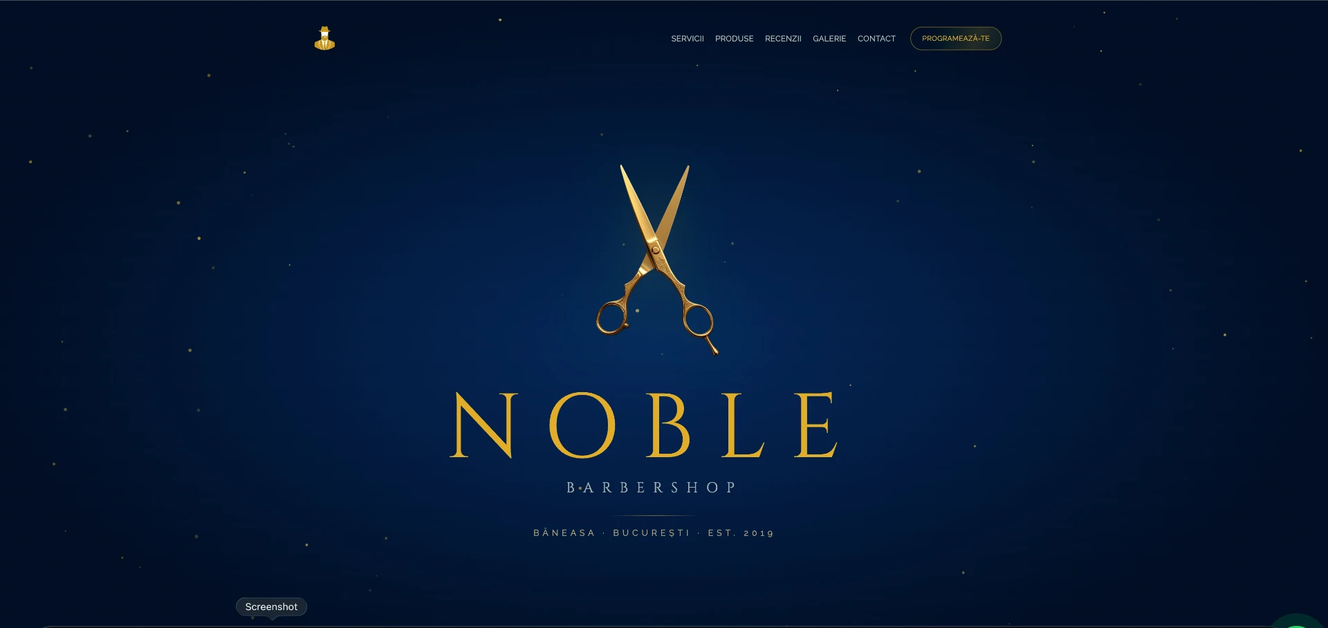 Noble Barbershop website